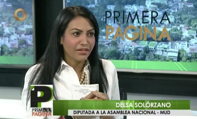 Delsa Solórzano, diputada de Un Nuevo Tiempo en la AN / Foto Captura TV