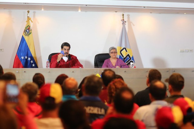 Maduro y Tibisay Lucena / Foto:@Prensa Presidencial 