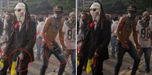 BAJEZA: Gobierno bolivariano en Toronto, Canadá, publica foto manipulada con opositores “armados”