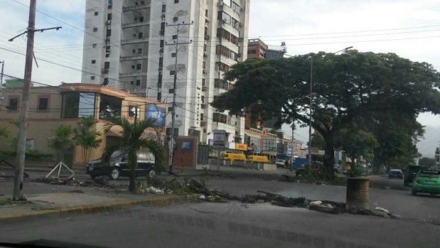 Foto: En Aragua montaron barricadas para el trancazo desde temprano / Cortesía 