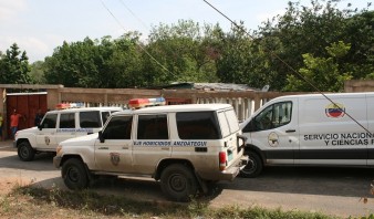 Oficiales del Cicpc se trasladaron a la escena del crimen en AragûitaFoto: José Morales 