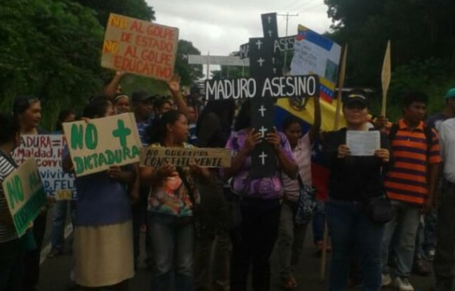 Protesta de Indígenas en Amazonas 2Junio