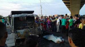 Un fallecido y un herido con 95% de quemaduras deja accidente en Maracaibo #29Jun