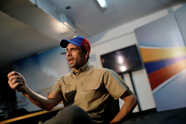 El gobernador del estado Miranda Henrique Capriles. Foto: Reuters