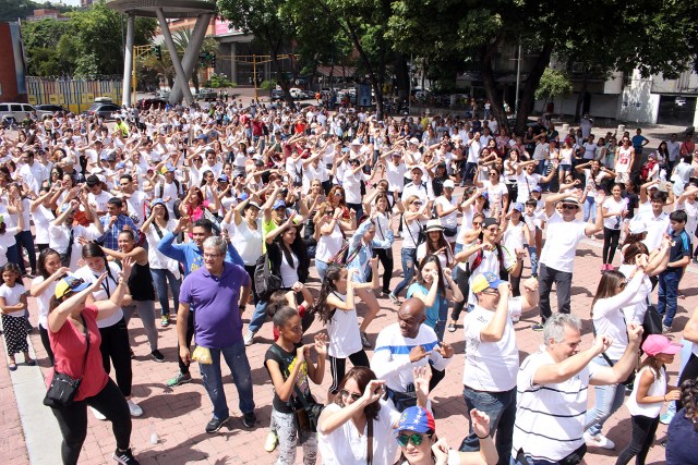 La cultura tomó la plaza Alfredo Sadel en un encuentro por la paz. Foto: Prensa Alcaldía de Baruta 