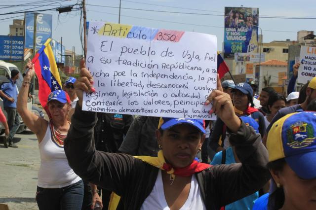 En Unidad zulianos marcharon por la Libertad de Venezuela. Foto: Prensa MUD Zulia