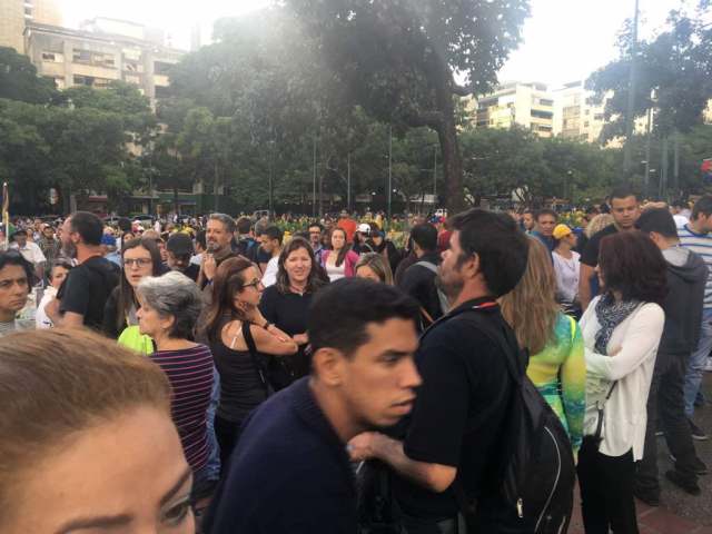 Manifestante comienzan a congregarse en Altamira: Foto: Vanessa Lupo