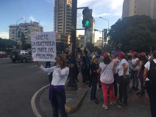 Manifestante comienzan a congregarse en Altamira: Foto: Vanessa Lupo