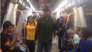 En vagones del Metro Los Teques, explicaron por qué rechazan la Constituyente