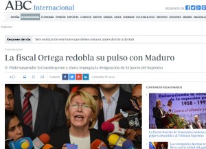 Medios internacionales reseñan impugnación de nombramiento de magistrados chavistas realizada por Fiscal General