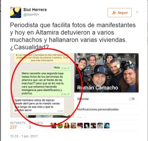 Magnánima desesperación chavista: Montan falsos chats de WhatsApp buscando enlodar a reporteros gráficos (FOTO)