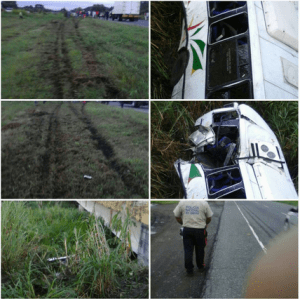 Ocho personas lesionadas tras accidente en Portuguesa (Fotos)