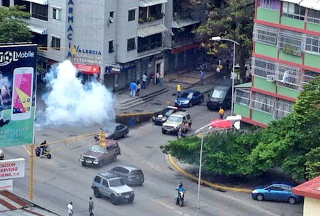Represión en el trancazo de la avenida Victoria en Caracas #26Jun