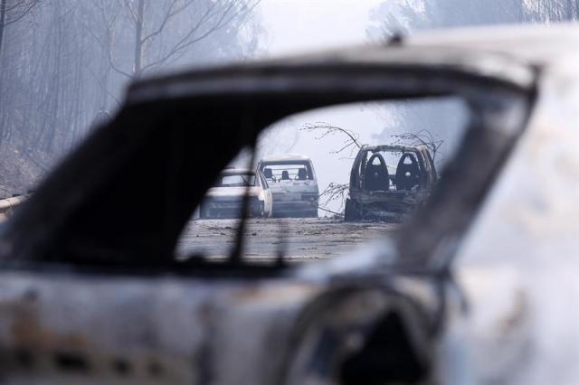 La mayoria de las víctimas fueron encontradas carbonizadas en sus carros (Foto EFE)