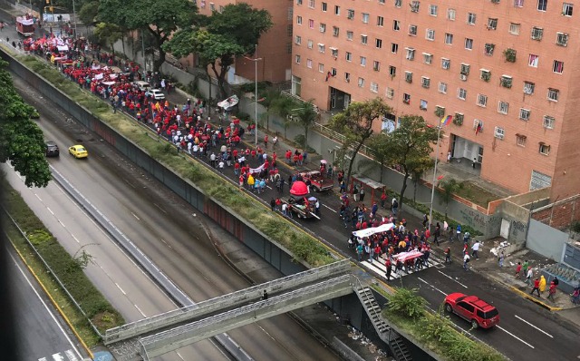 Foto: Así se vieron las concentraciones chavistas en Caracas / Cortesía 