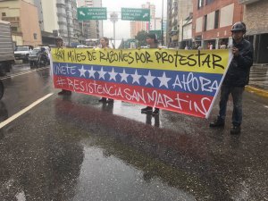 San Martín salió para manifestar en el trancazo #28Jun