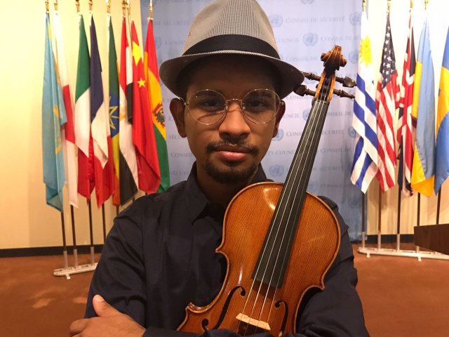 El violinista venezolano Wuilly Arteaga (Foto: @yanileon)