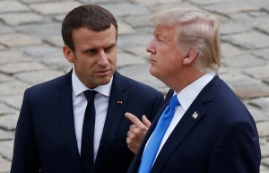 Macron advierte a Trump que hacer una guerra contra todos no funciona