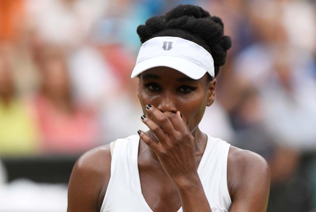 Tennis - Wimbledon - London, Britain - July 15, 2017 Venus Williams of the U.S. reacts during the final against Spain’s Garbine Muguruza REUTERS/Tony O'Brien