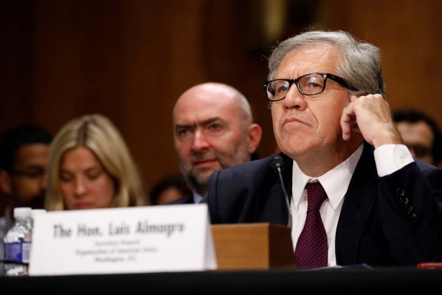 Organization of American States President Luis Almagro testifies before a Senate Foreign Relations Subcommittee on the ongoing crisis in Venezuela on Capitol Hill in Washington, U.S., July 19, 2017. REUTERS/Aaron P. Bernstein