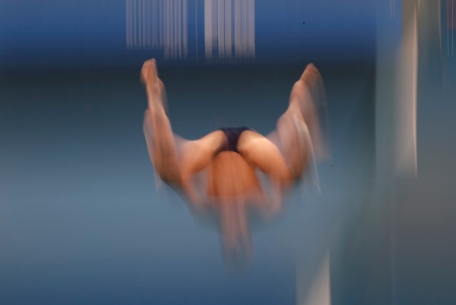 Diving – 17th FINA World Aquatics Championships – Men's 10m Platform Final – Budapest, Hungary – July 22, 2017 – David Dinsmore of the U.S. competes. REUTERS/David Balogh