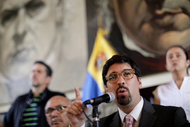 El primer vicepresidente de la Asamblea Nacional, Freddy Guevara. REUTERS/Ueslei Marcelino