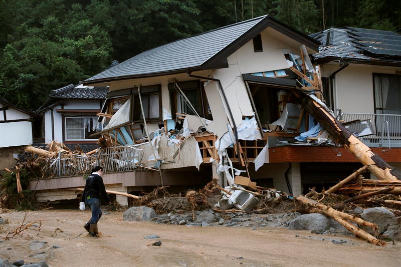 Al menos 11 fallecidos por las lluvias torrenciales en Japón