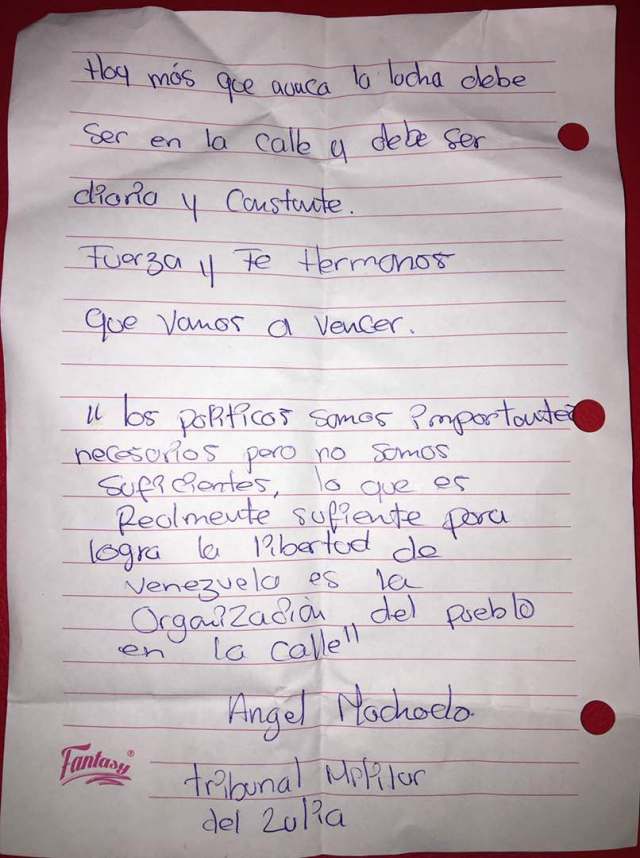 CARTA DESDE LA CARCEL DE ANGEL MACHADO 2