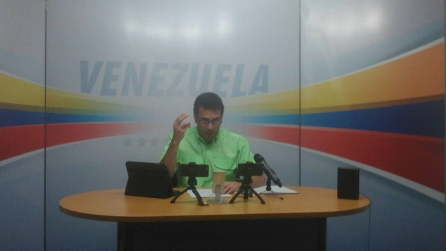 El gobernador de Miranda, Henrique Capriles