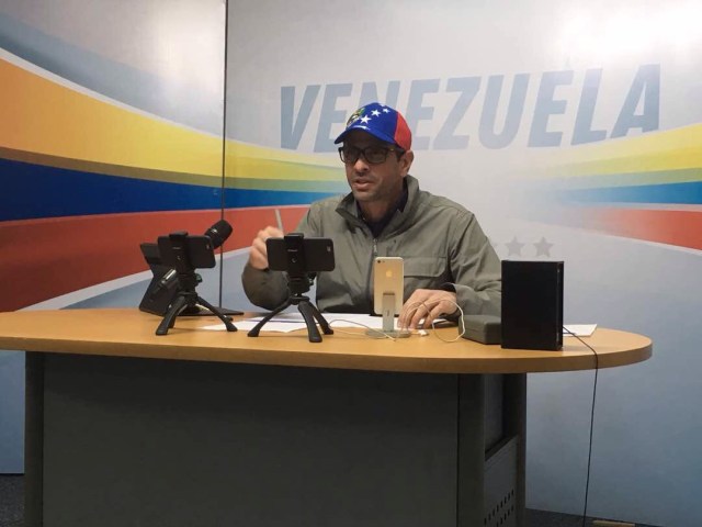 El Gobernador de Miranda, Henrique Capriles