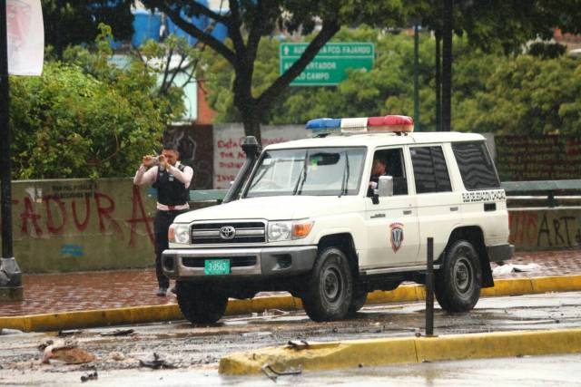 Zona afectada en Altamira este #30Jul tras la explosión de un artefacto / Foto: Wil Jiménez 