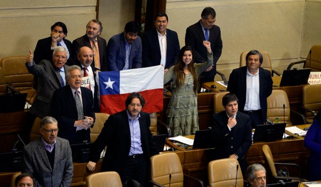 Los diputados de la Cámara de Chile