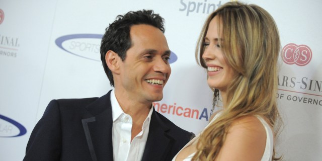 Singer Marc Anthony and Shannon De Lima attend the "Sports Spectacular" on Sunday, May 20, 2012 in Los Angeles, Calif. (Photo by Jordan Strauss/Invision)