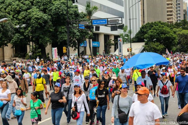 La marcha hacia el TSJ desde el inicio a la represión. Foto: Will Jiménez / LaPatilla.com