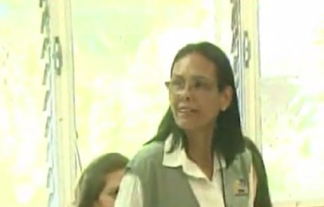 Socorro Hernández, rectora del CNE // Foto captura tv