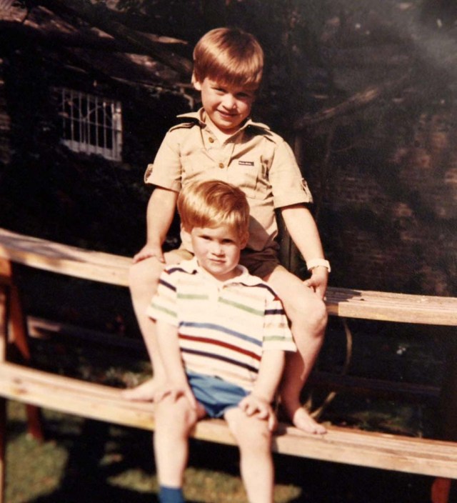 Britain's Prince William, the Duke of Cambridge, and Prince Harry are seen in an undated photo released by Kensington Palace on July 23, 2017. The image taken from the personal photo album of the late Diana, Princess of Wales, shows Prince William and Prince Harry sitting on a picnic bench together and features in the new ITV documentary 'Diana, Our Mother: Her Life and Legacy', which airs on ITV at 21.00hrs on July 24, 2017. Kensington Palace/Handout via REUTERS ATTENTION EDITORS - THIS IMAGE WAS PROVIDED BY A THIRD PARTY. NO RESALES. NO ARCHIVES. NOT FOR SALE FOR MARKETING OR ADVERTISING CAMPAIGNS. NO USE AFTER MONDAY JULY 31, 2017. NEWS EDITORIAL USE ONLY. NO USE ON THE FRONT COVERS OF ANY UK OR INTERNATIONAL MAGAZINES. NO COMMERCIAL USE (INCLUDING ANY USE IN MERCHANDISING, ADVERTISING OR ANY OTHER NON-EDITORIAL USE INCLUDING, FOR EXAMPLE, CALENDARS, BOOKS AND SUPPLEMENTS). THIS PHOTOGRAPH (WHOSE COPYRIGHT IS VESTED IN THE DUKE OF CAMBRIDGE AND PRINCE HARRY) IS PROVIDED TO YOU ON CONDITION THAT YOU WILL MAKE NO CHARGE FOR THE SUPPLY, RELEASE OR PUBLICATION OF IT AND THAT THESE CONDITIONS AND RESTRICTIONS WILL APPLY (AND THAT YOU WILL PASS THESE ON) TO ANY ORGANISATION TO WHOM YOU SUPPLY IT. ALL OTHER REQUESTS FOR USE SHOULD BE DIRECTED TO THE PRESS OFFICE AT KENSINGTON PALACE IN WRITING.