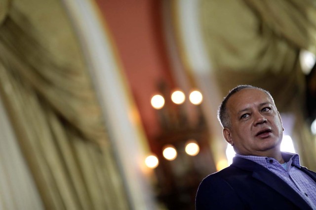 National Constituent Assembly member Diosdado Cabello attends Tarek William Saab's (not pictured) appointment ceremony as new chief prosecutor in Caracas, Venezuela, August 5, 2017. REUTERS/Ueslei Marcelino