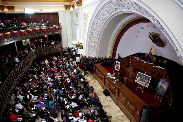 Imagen de archivo de una sesión de la Asamblea Nacional Constituyente de Venezuela en Caracas, ago 8, 2017. REUTERS/Carlos Garcia Rawlins