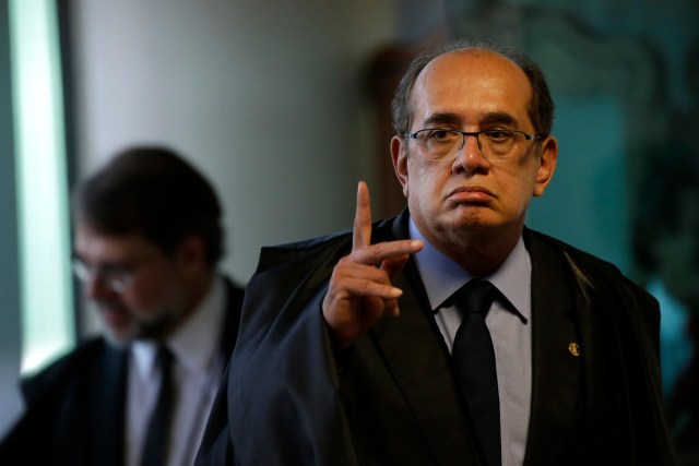 Gilmar Mendes, presidente del Tribunal Supremo Electoral de Brasil. EFE/Fernando Bizerra Jr.