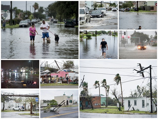 Harvey deja en EEUU ciudades devastadas y la amenaza de fuertes inundaciones (Fotos)