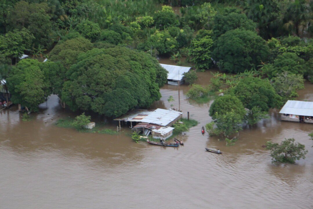 Delta Amacuro bajo el agua: Reportan inundaciones por fuertes lluvias (fotos)