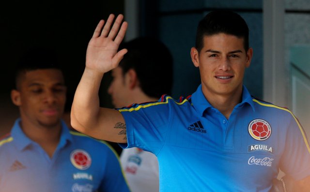Soccer Football - 2018 World Cup Qualifications - Colombia Training - Barranquilla, Colombia - September 4, 2017. Colombia's James Rodriguez before their training session in Barranquilla. REUTERS/Jaime Saldarriaga
