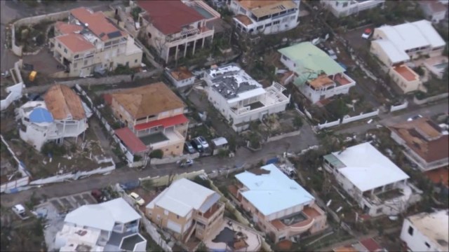 The aftermath of Hurricane Irma on Sint Maarten Dutch part of Saint Martin island in the Carribean is seen in the still grab taken from a video footage made September 6, 2017. NETHERLANDS MINISTRY OF DEFENCE via REUTERS THIS IMAGE HAS BEEN SUPPLIED BY A THIRD PARTY. MANDATORY CREDIT.NO RESALES. NO ARCHIVES
