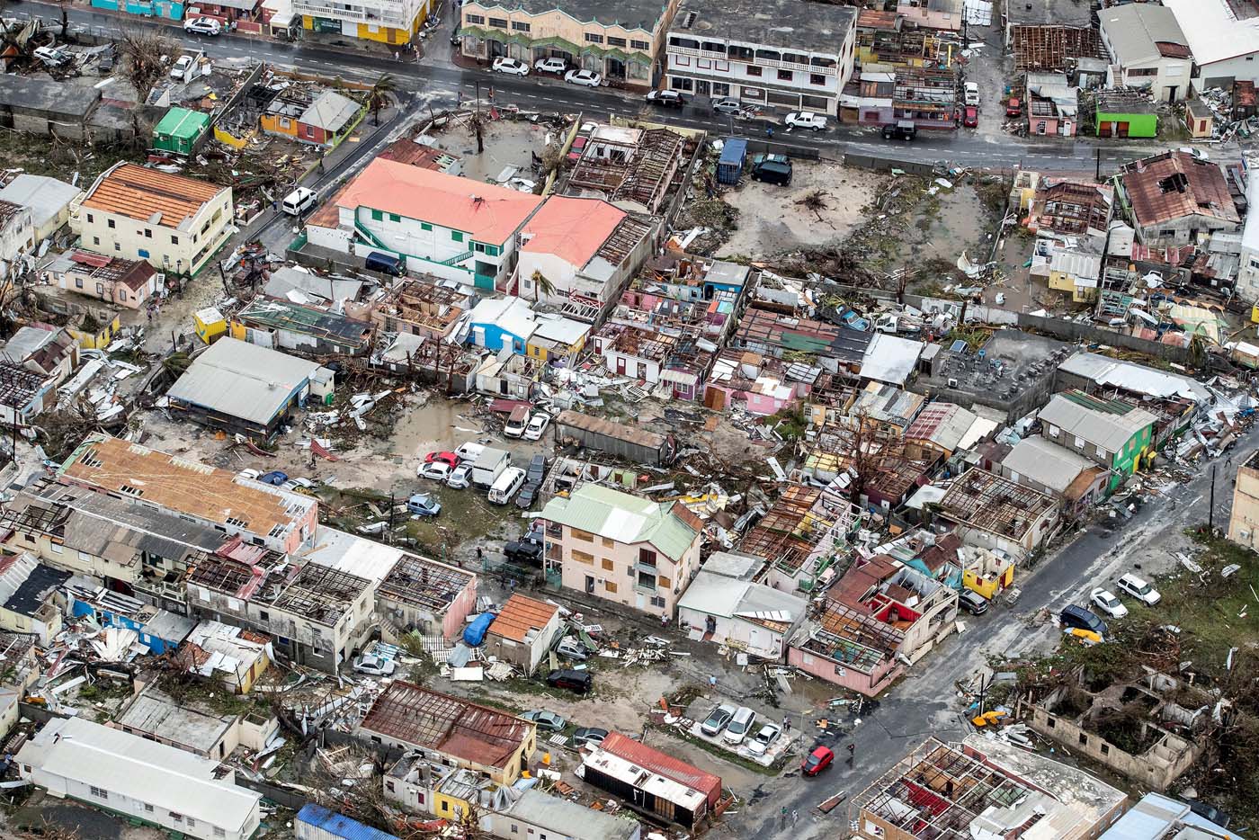 Las impactantes fotos de la destrucción que dejó Irma en San Martin