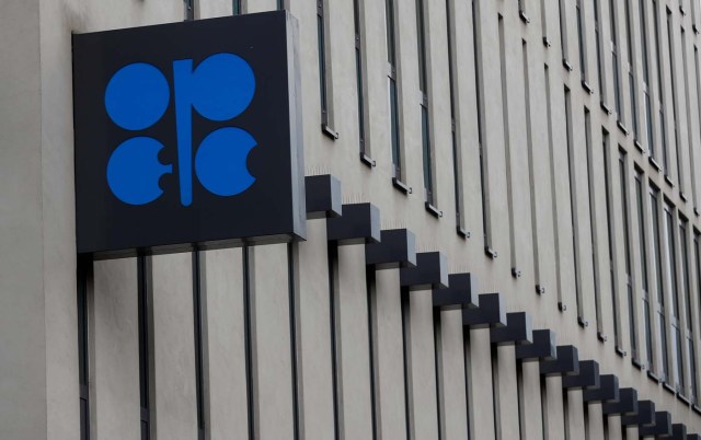 The logo of the Organization of the Petroleum Exporting Countries (OPEC) is pictured at its headquarters in Vienna, Austria September 21, 2017. REUTERS/Leonhard Foeger