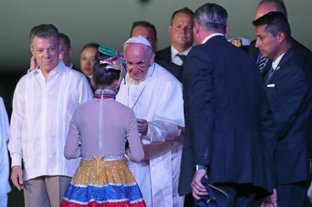 El papa Francisco se despide de Colombia tras su visita de cinco días (Foto: EFE)