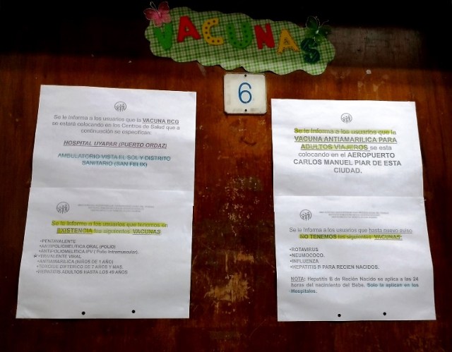 Según el Distrito Sanitario N° 2 Caroní, la vacuna SRP no ha estado escasa en Venezuela en los últimos dos años / FOTO ORIANA FAORO