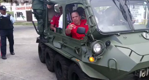 ¿Apolítico? Fanb presta los vehículos para la campaña de Marco Torres en Aragua (video)
