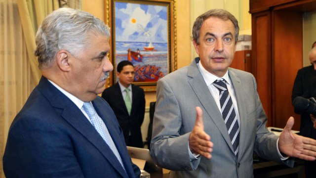 Miguel Vargas y José Luis Rodríguez Zapatero (Foto archivo)