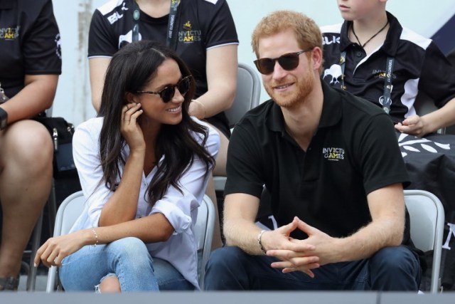 TORONTO, ON - SEPTEMBER 25: Prince Harry and Meghan Markle attend a Wheelchair Tennis match during the Invictus Games 2017 at Nathan Philips Square on September 25, 2017 in Toronto, Canada   Chris Jackson/Getty Images for the Invictus Games Foundation /AFP